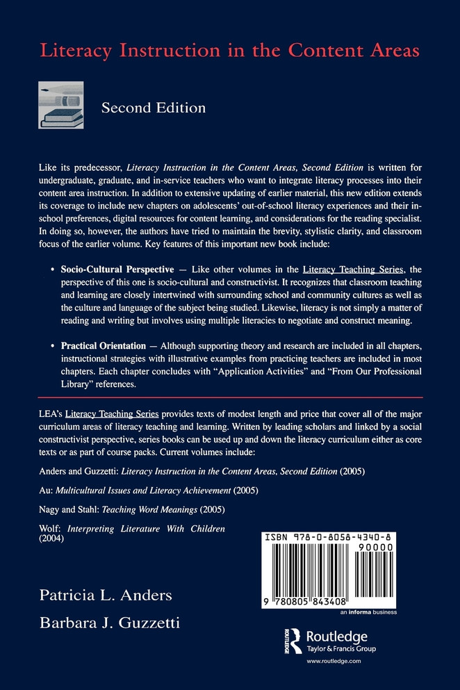 Literacy Instruction in the Content Areas