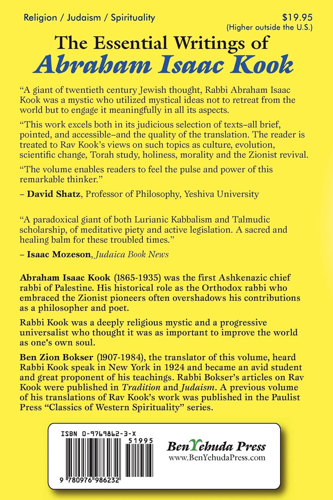 The Essential Writings of Abraham Isaac Kook