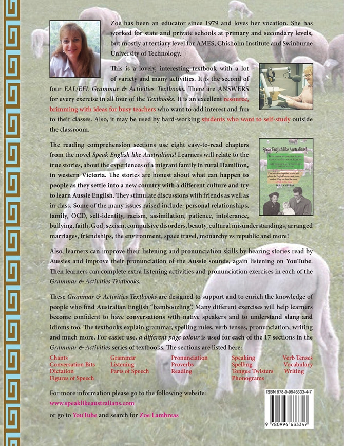 Speak English Like Australians! EAL/EFL Grammar & Activities Textbook 2