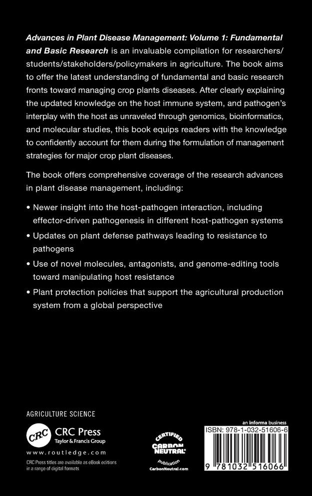 Advances in Plant Disease Management