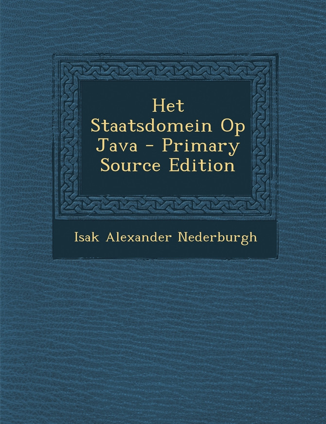 Het Staatsdomein Op Java