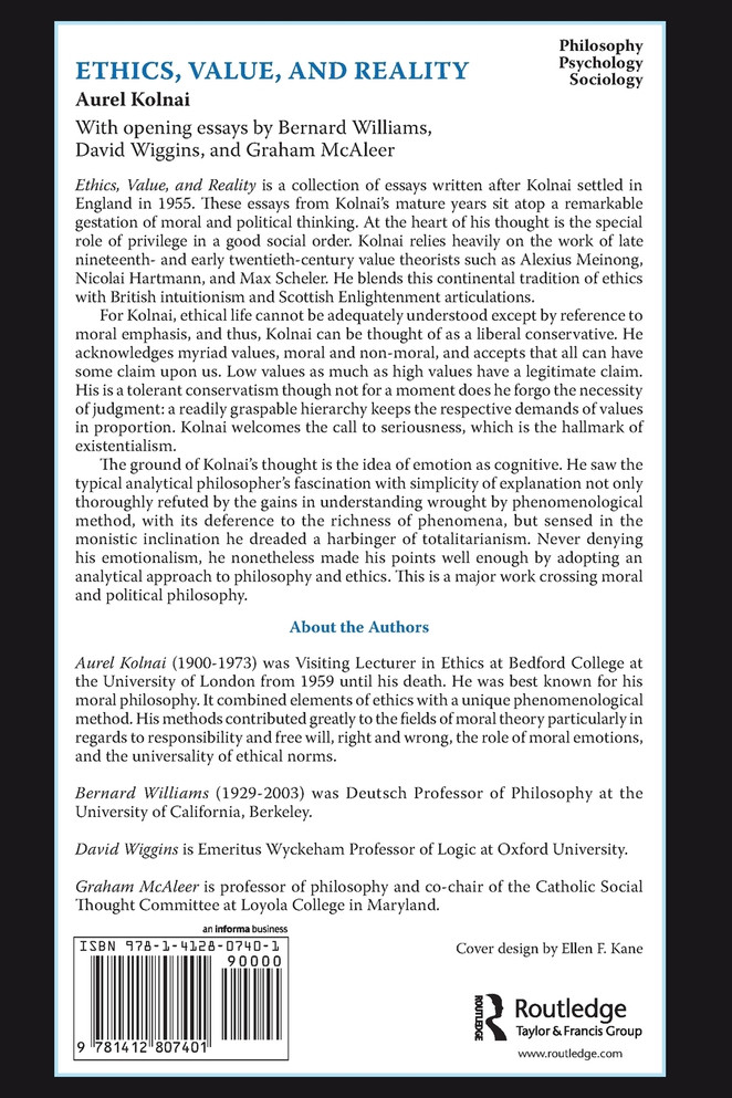 Ethics, Value, and Reality