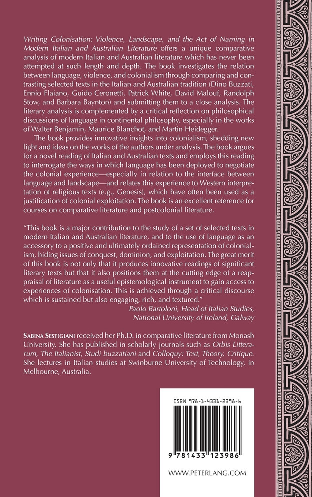 Writing Colonisation