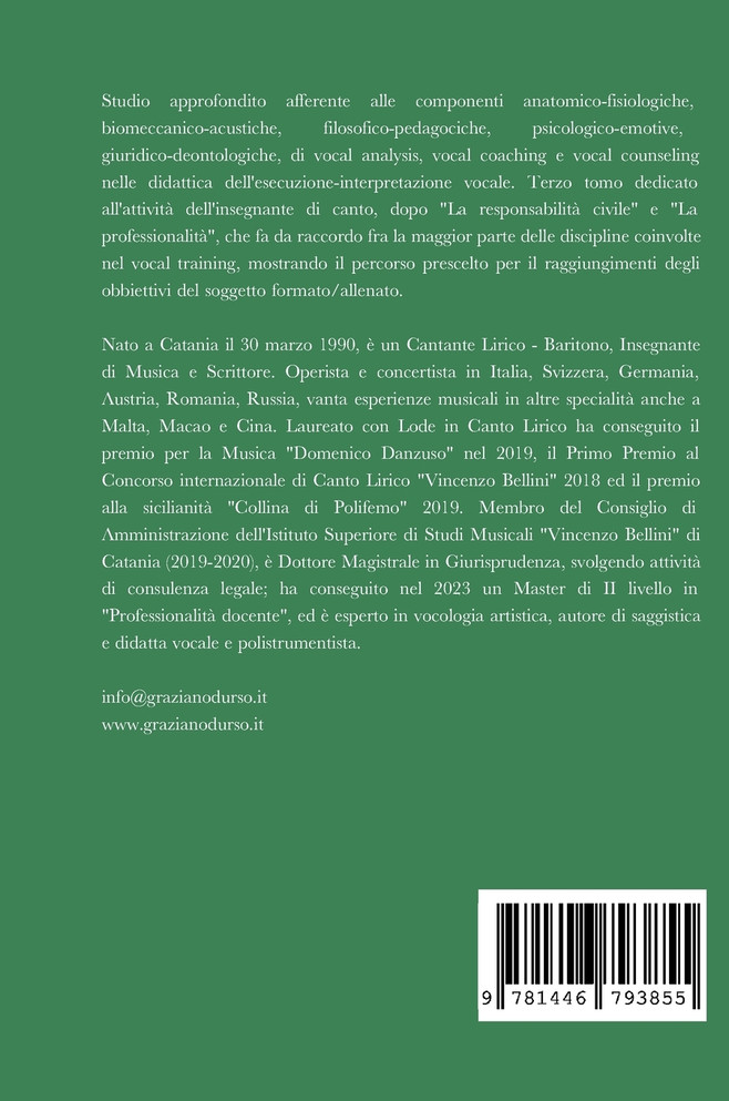 La metodologia dell'insegnante di canto
