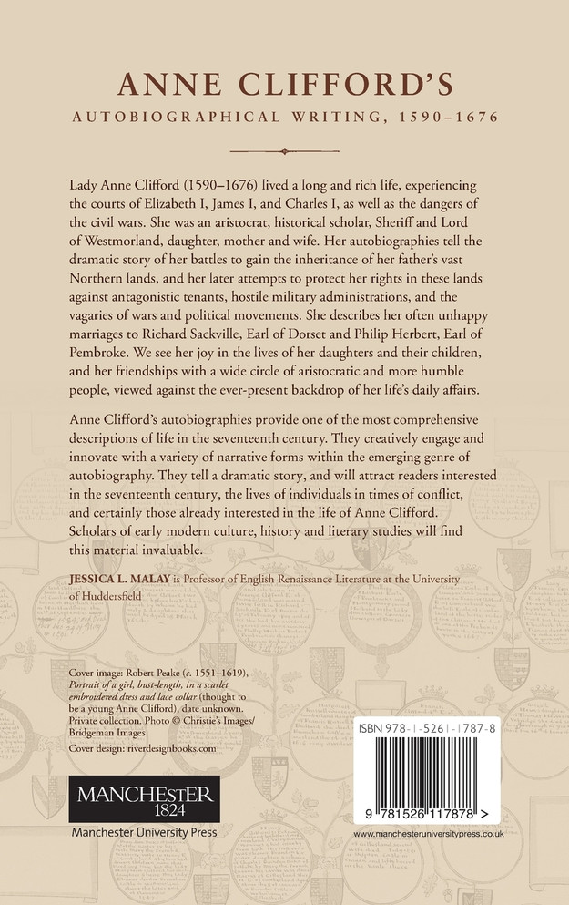 Anne Clifford's autobiographical writing, 1590-1676