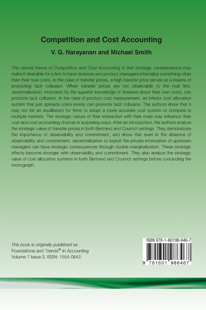Competition and Cost Accounting