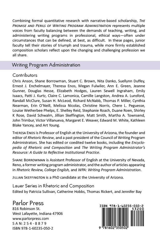 The Promise and Perils of Writing Program Administration