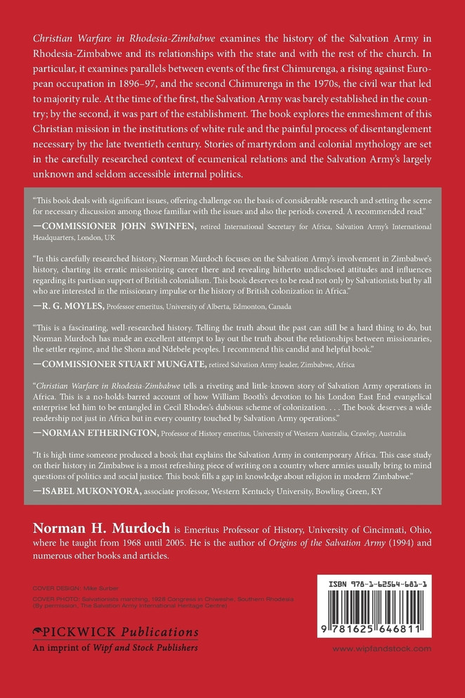 Christian Warfare in Rhodesia-Zimbabwe