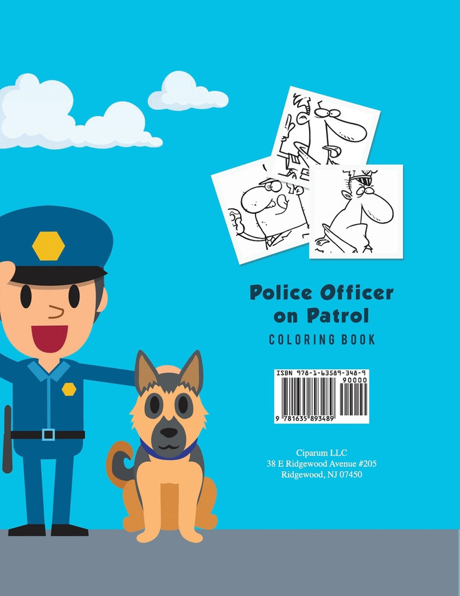 Police Officer on Patrol Coloring Book Police Officer on Patrol Coloring Book