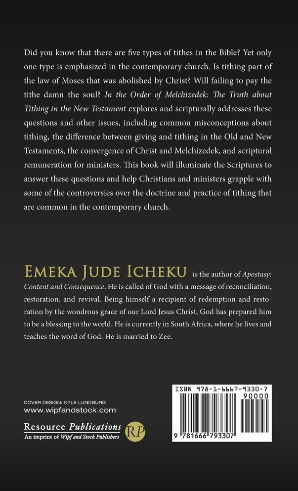 In the Order of Melchizedek
