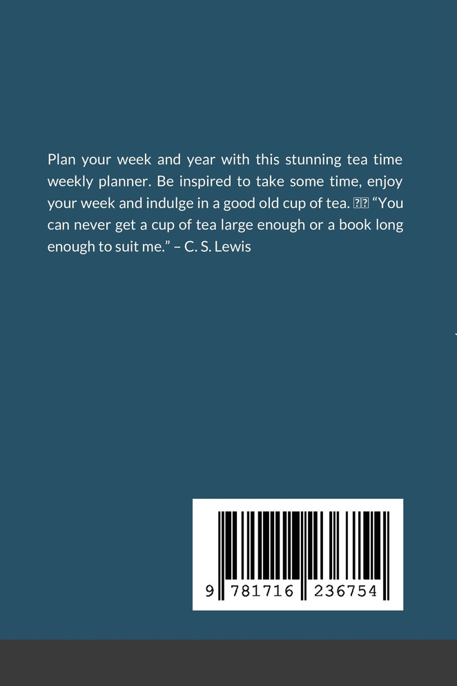 Tea Time Weekly Planner