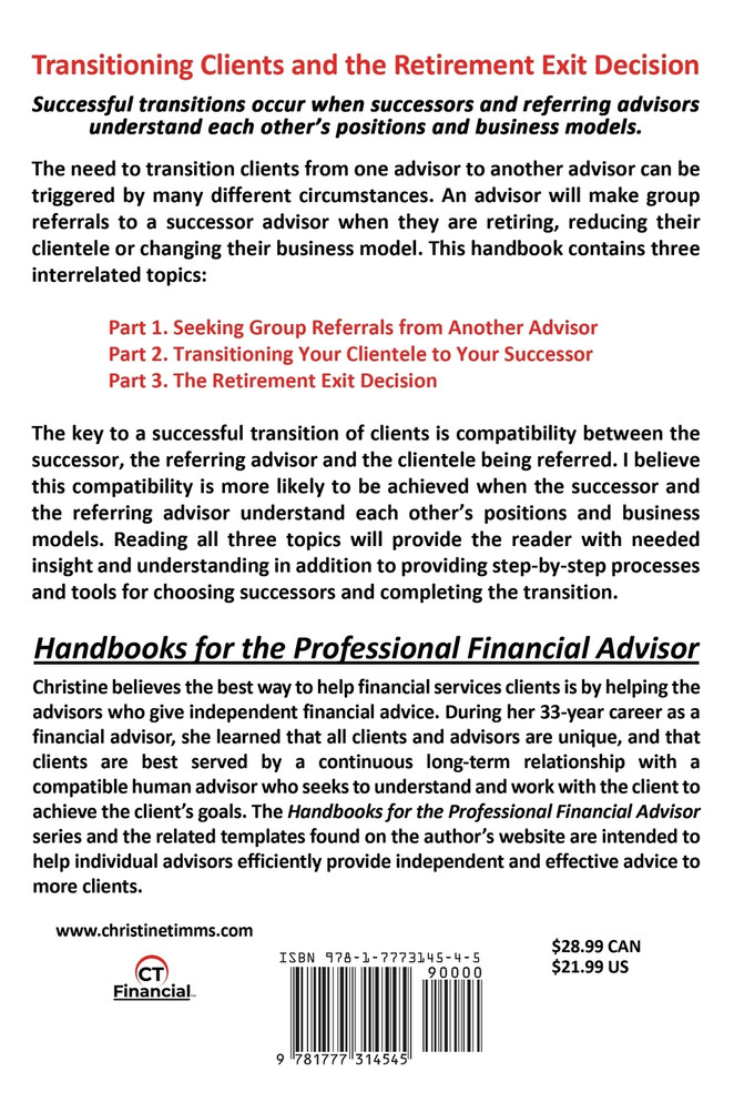 Transitioning Clients and the Retirement Exit Decision