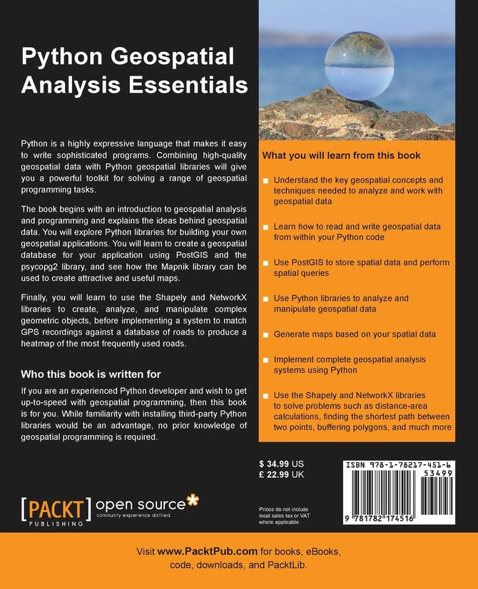 Python Geospatial Analysis Essentials