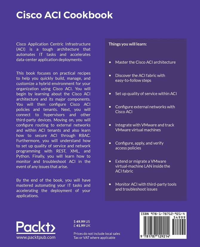 Cisco ACI Cookbook