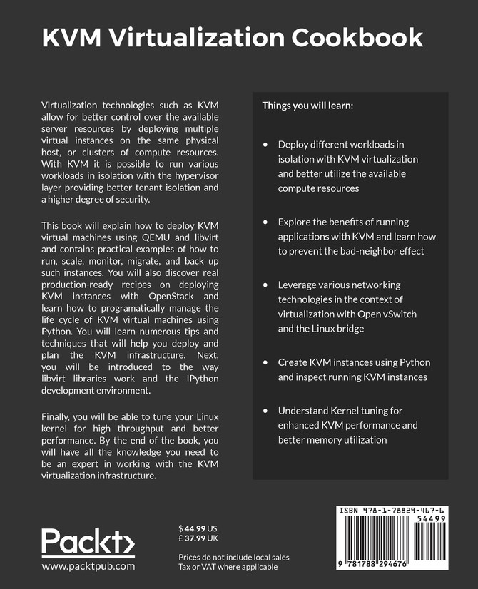 KVM Virtualization Cookbook