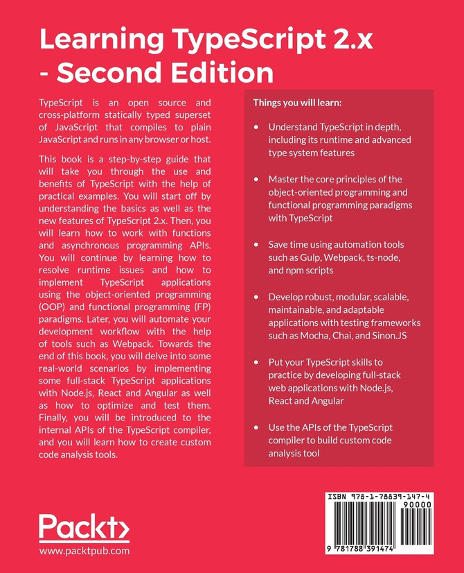 Learning TypeScript 2.x - Second Edition
