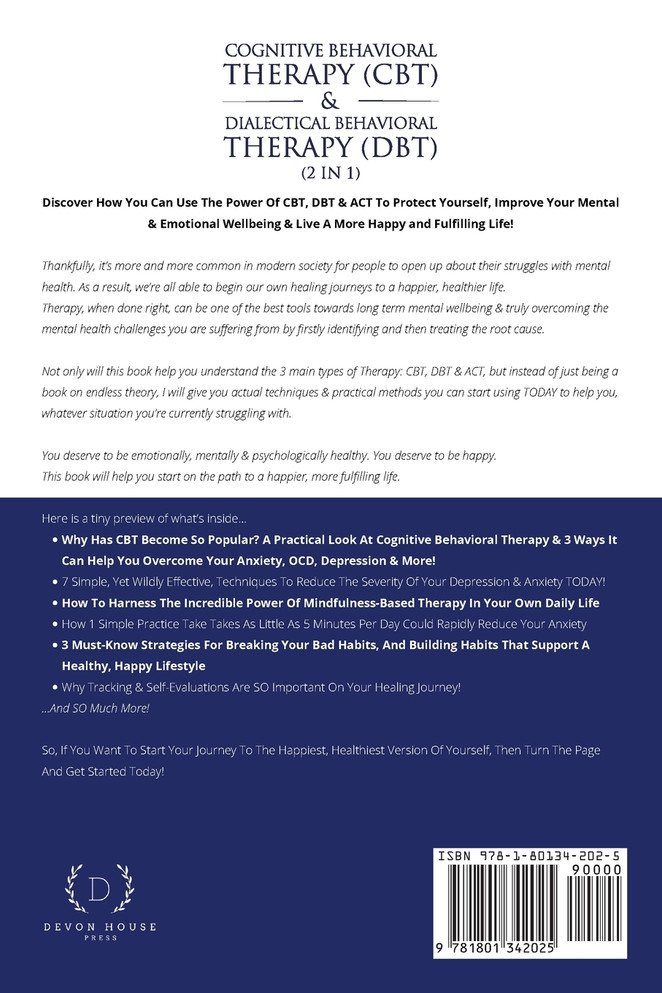 Cognitive Behavioral Therapy (CBT) &amp; Dialectical Behavioral Therapy (DBT) (2 in 1)