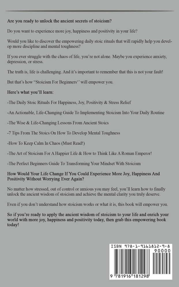 Stoicism For Beginners