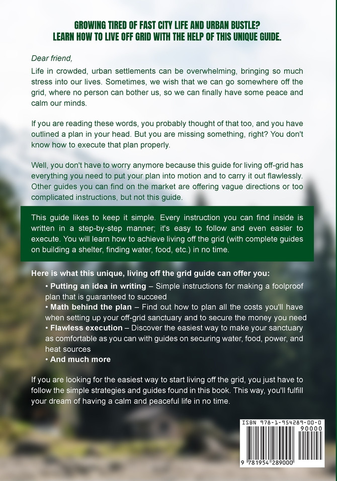 Off Grid Living