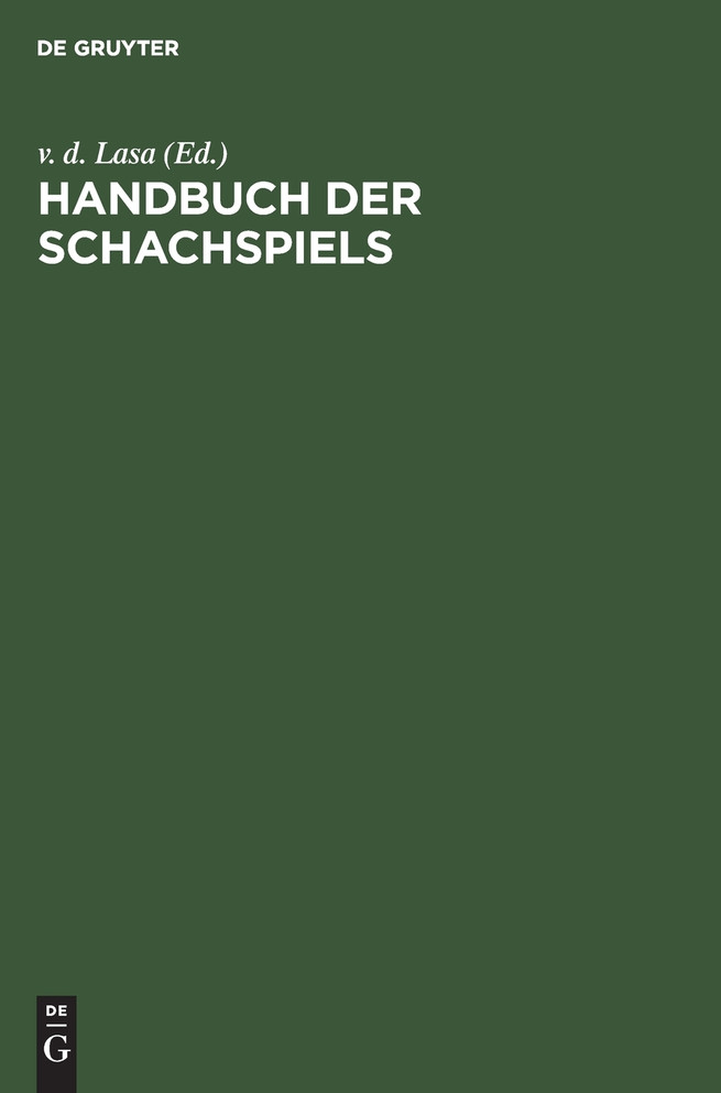 Handbuch der Schachspiels