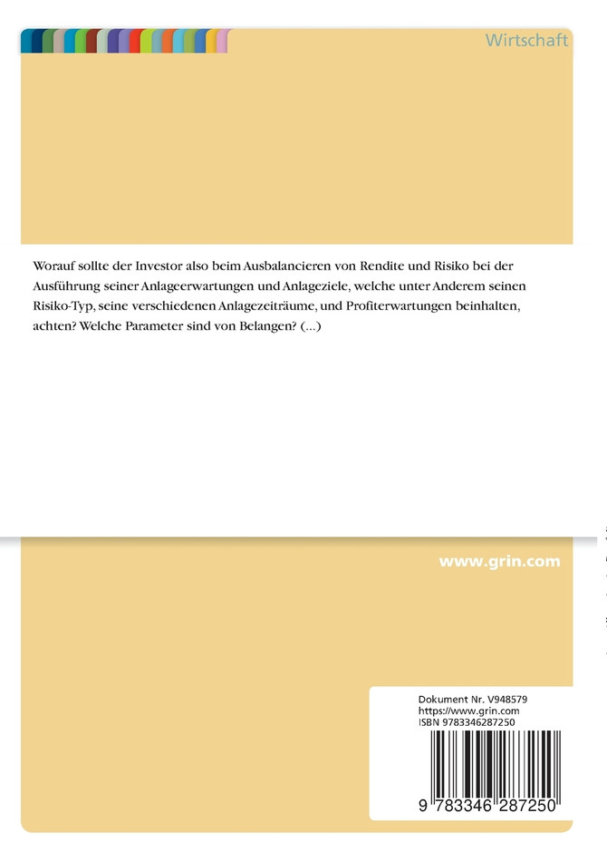 Asset Allocation im Portfoliomanagement