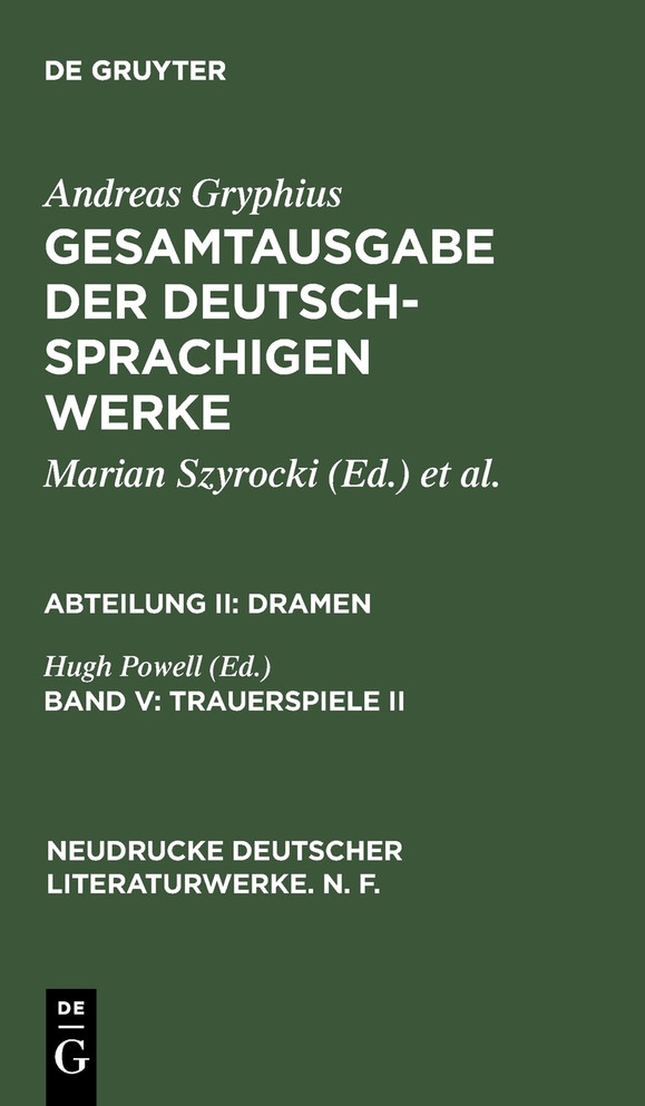 Trauerspiele II