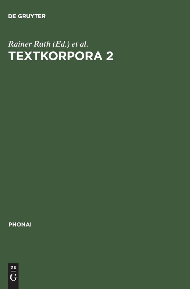 Textkorpora 2