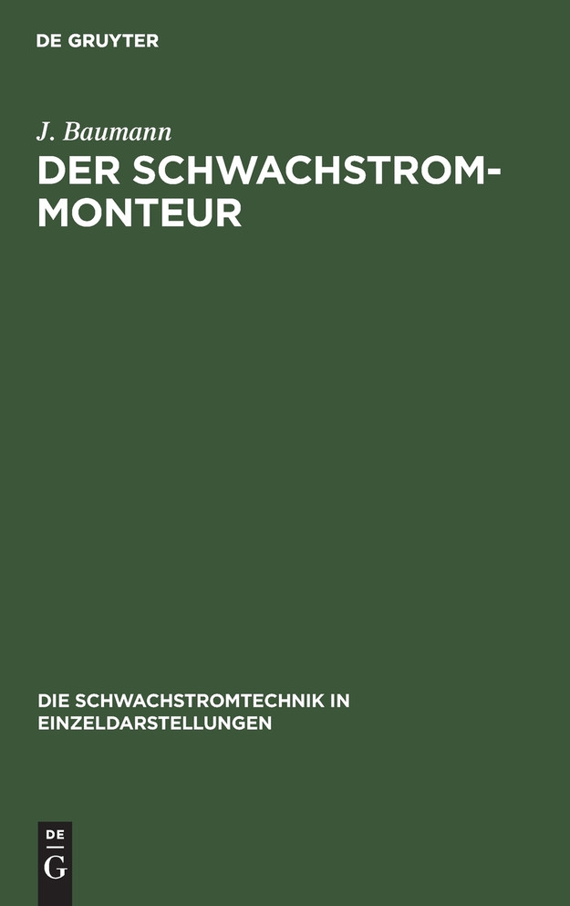 Der Schwachstrom-Monteur