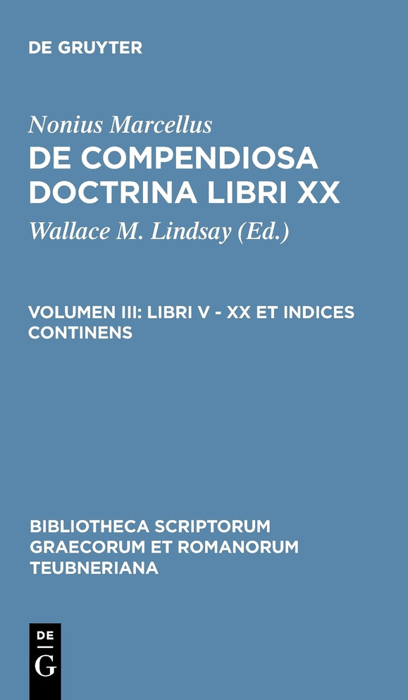Libri V - XX Et Indices Continens