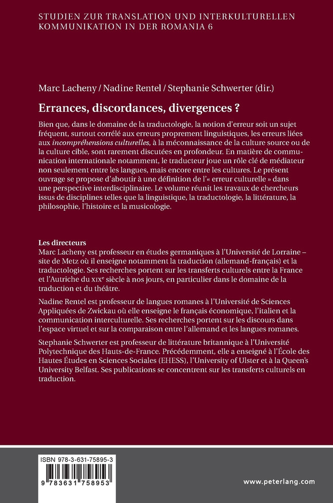 Errances, discordances, divergences ?