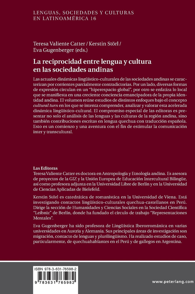 La reciprocidad entre lengua y cultura en las sociedades andinas