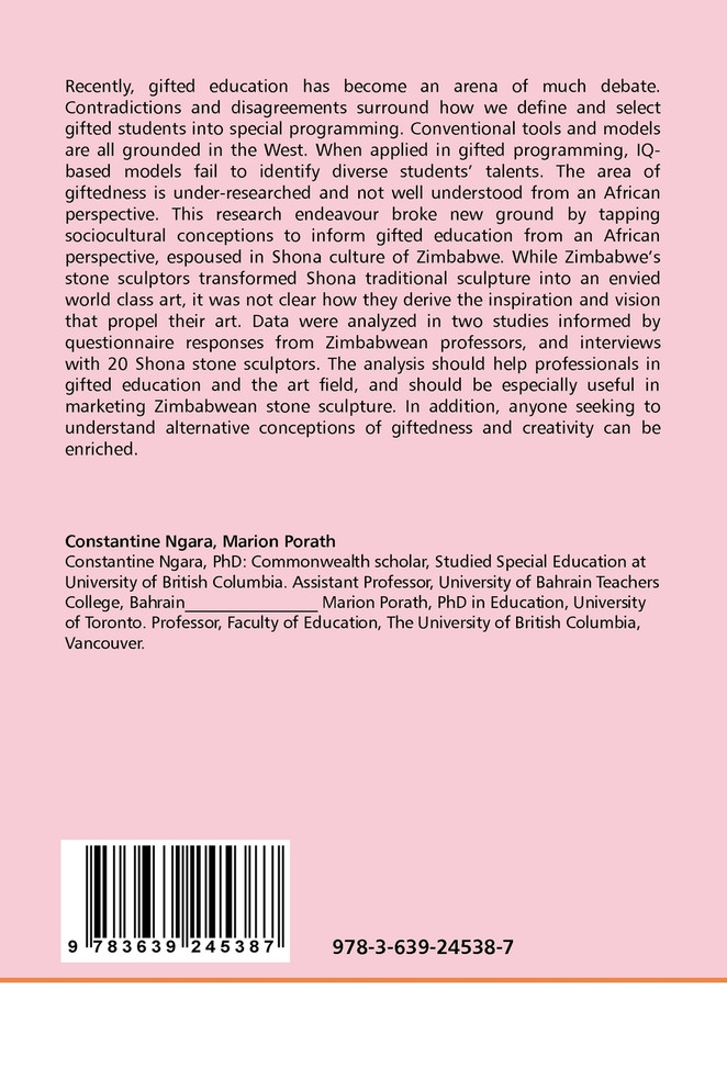 Conceptions of Giftedness and Creativity             from Africa