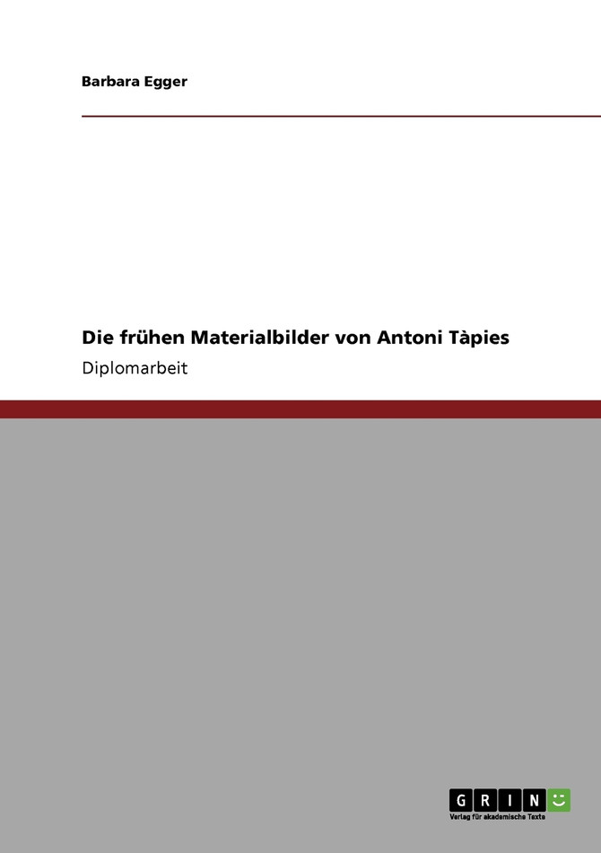 Die frühen Materialbilder von Antoni Tàpies
