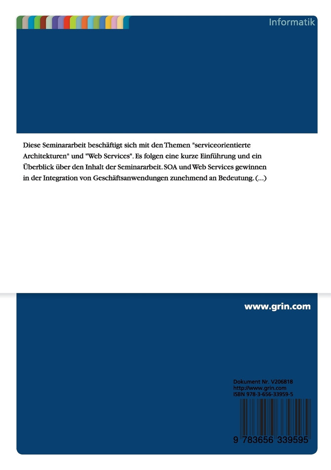 WebServices und serviceorientierte Architektur