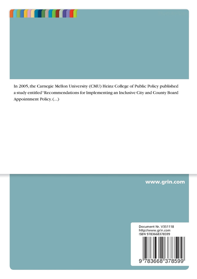 Gender Diversity on Public Boards in Pittsburgh and Allegheny County. A Ten-Year Retrospective