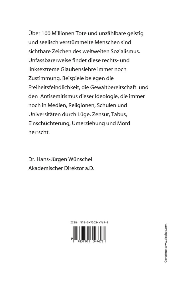 Ich klage an. Sozialismus.