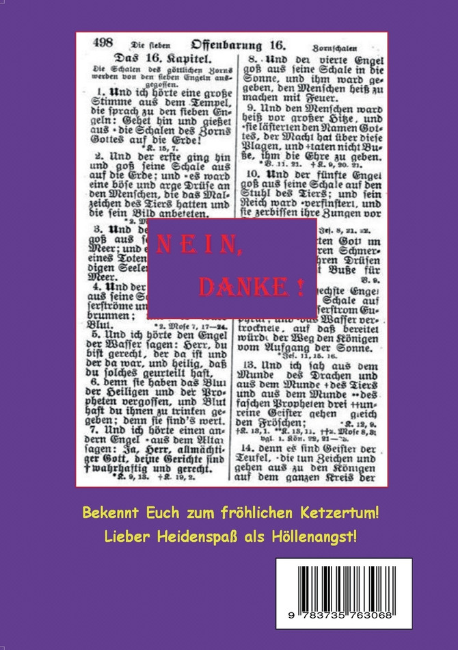 Halleluja! Über das böse Buch Die Bibel