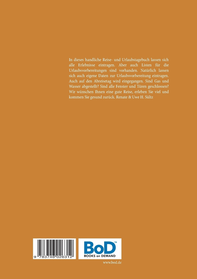 Reise- und Urlaubs- Tagebuch