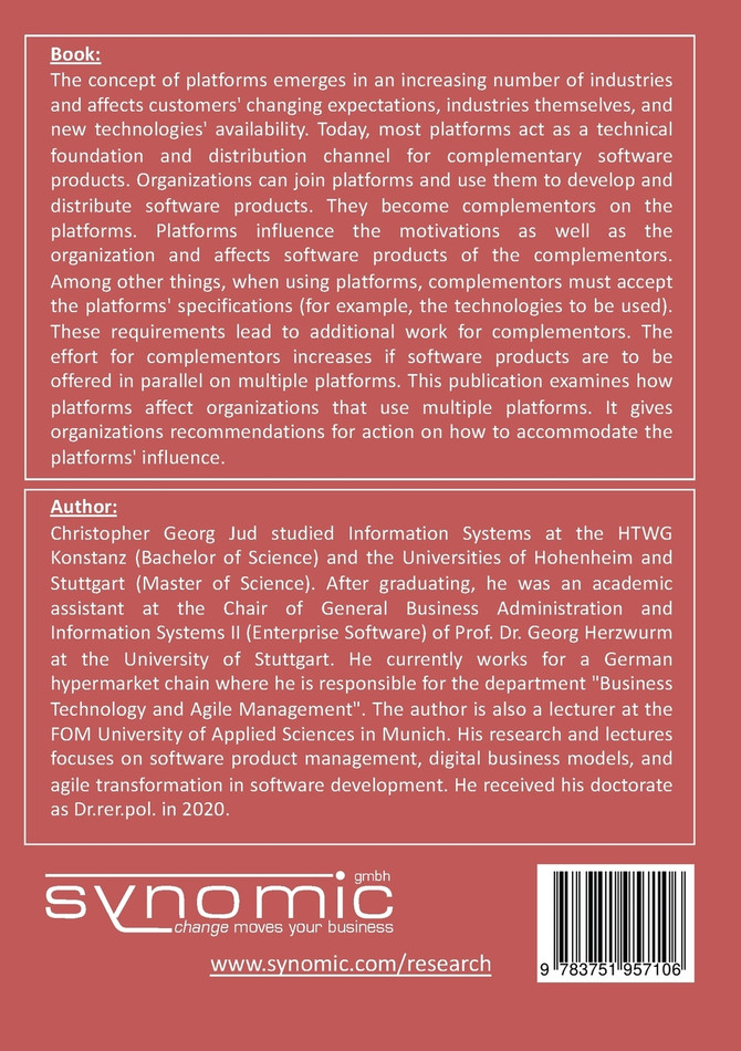 Management of complementary platform-based software products