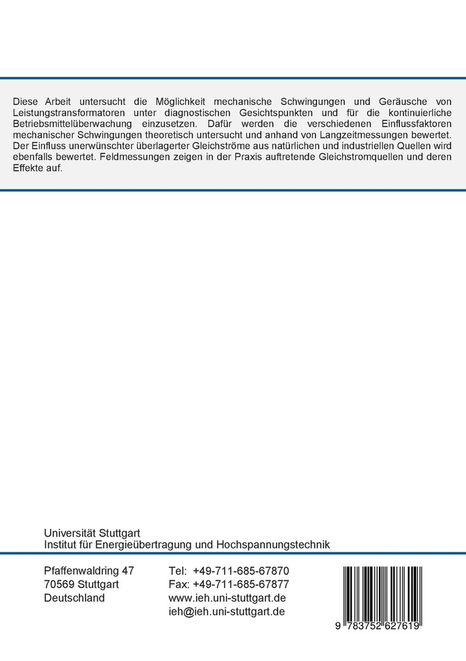 Mechanische Schwingungen und Geräusche von Leistungstransformatoren