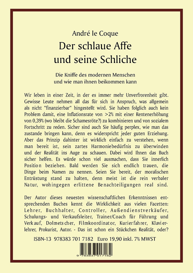 Der schlaue Affe und seine Schliche