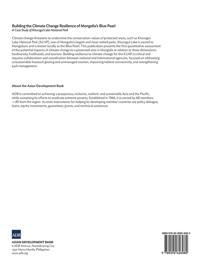 Building the Climate Change Resilience of Mongolia's Blue Pearl