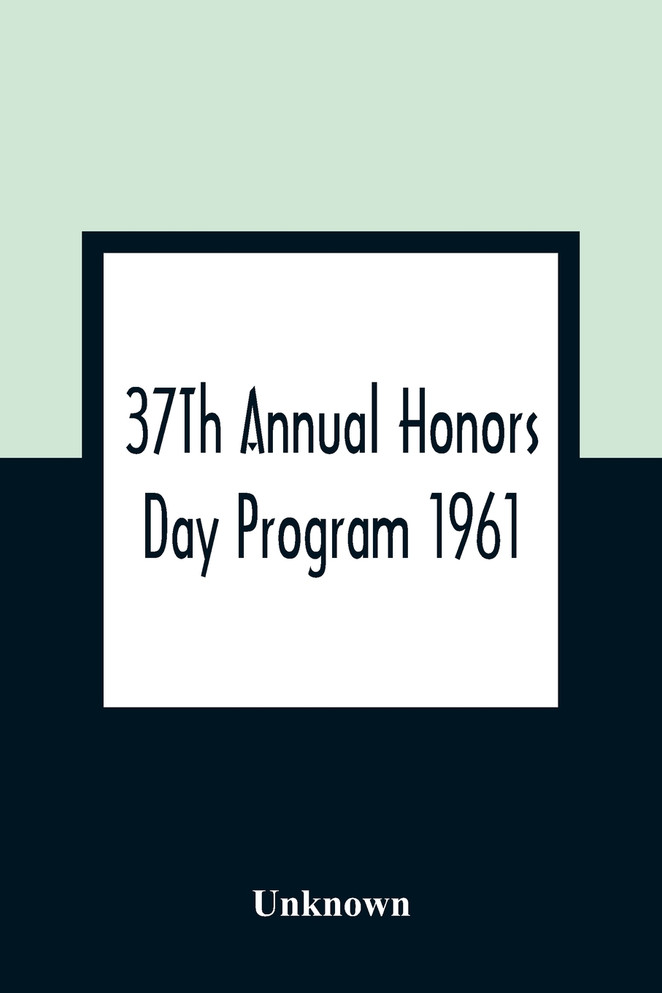 37Th Annual Honors Day Program 1961