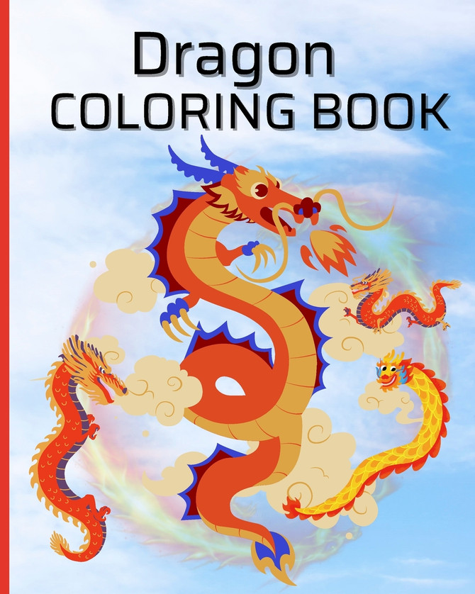 Dragon Coloring Book For Boys, Girls