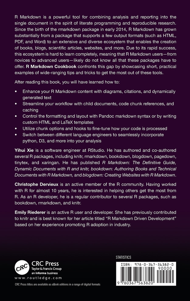 R Markdown Cookbook