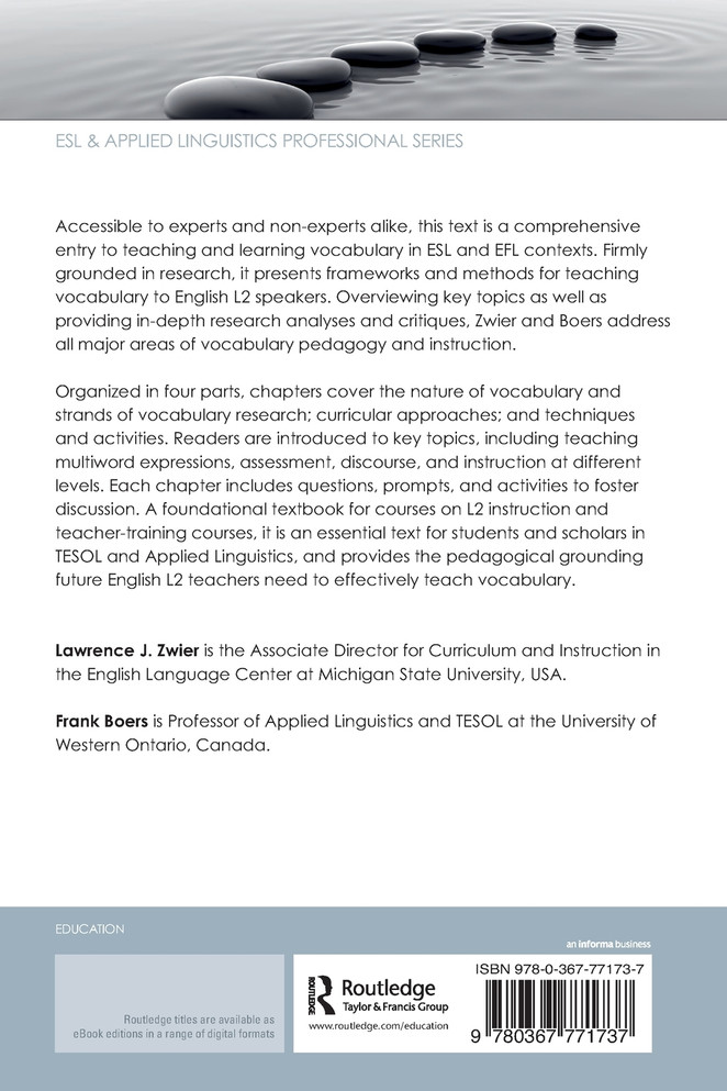 English L2 Vocabulary Learning and Teaching