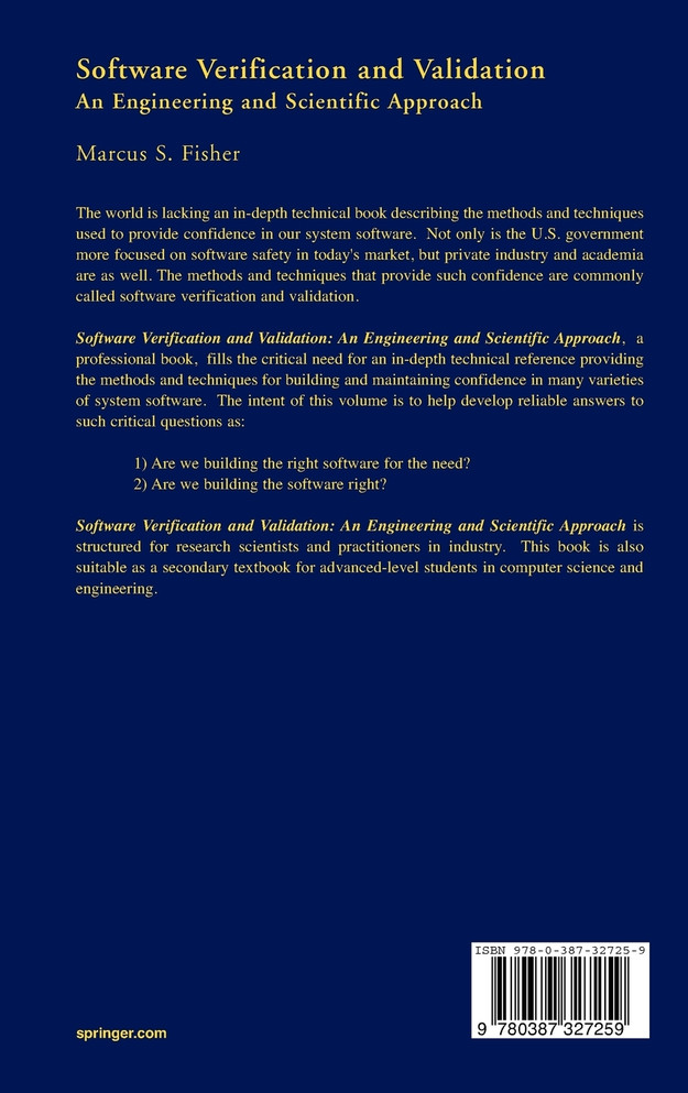 Software Verification and Validation