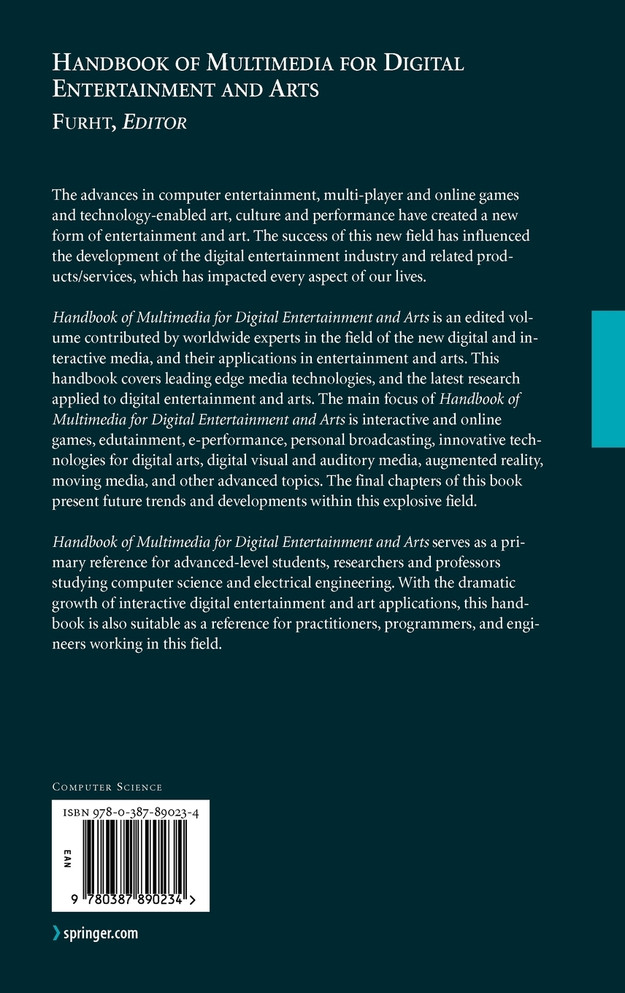 Handbook of Multimedia for Digital Entertainment and Arts