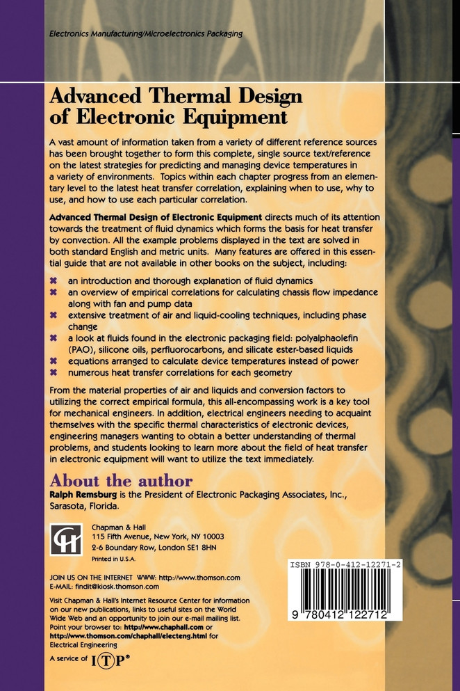 Advanced Thermal Design of Electronic Equipment