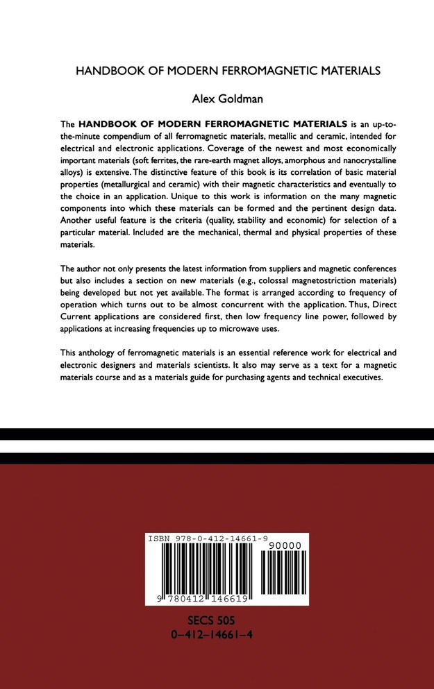 Handbook of Modern Ferromagnetic Materials